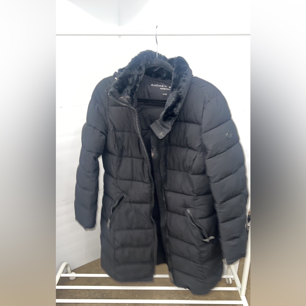 Andrew Marc Women Black Winter Jacket